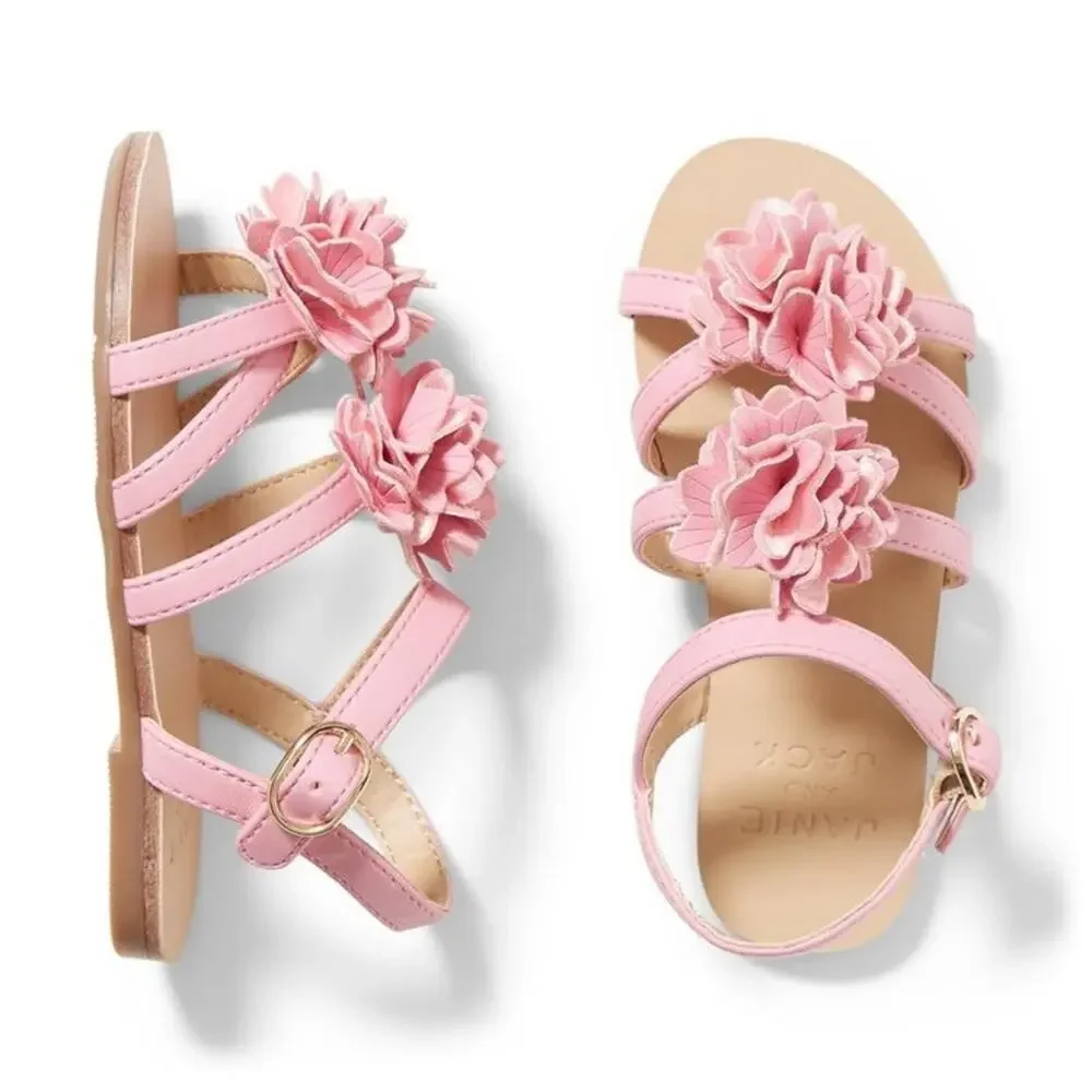 Janie and Jack Flower Sandal, 7 - NWT